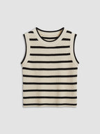 Leisure Stripe Knit Crop Top