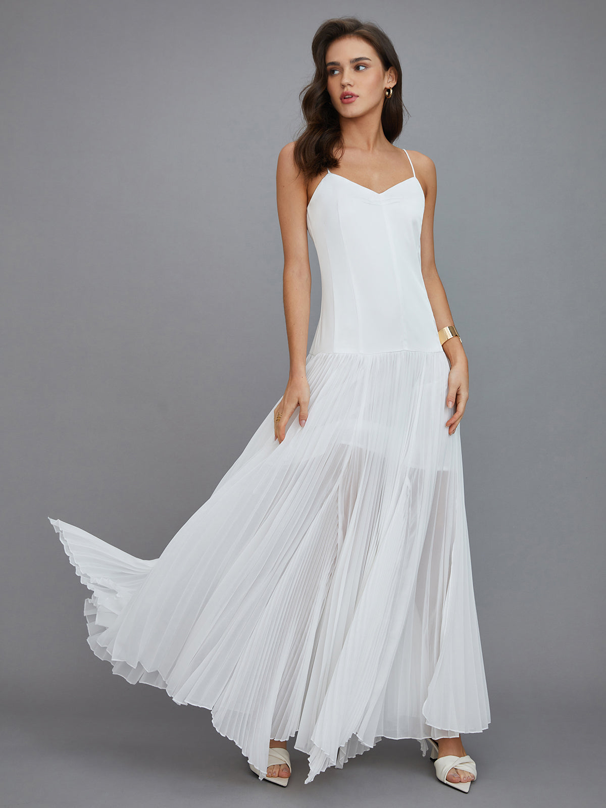 Semi-Sheer Vacation Long Dress
