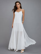 Semi-Sheer Vacation Long Dress