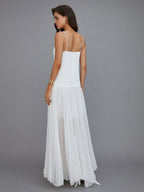 Semi-Sheer Vacation Long Dress