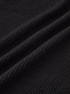 V Neck Halter Split Knit Dress