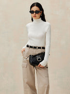 Open Back Knit Pullover Sweater