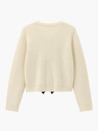 Bow Ribbed Warm Sweater