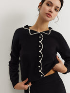 Leisure Contrast Trim Sweater Co-ords