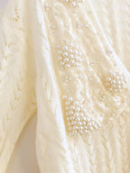Romance Pearl Beaded Cardigan