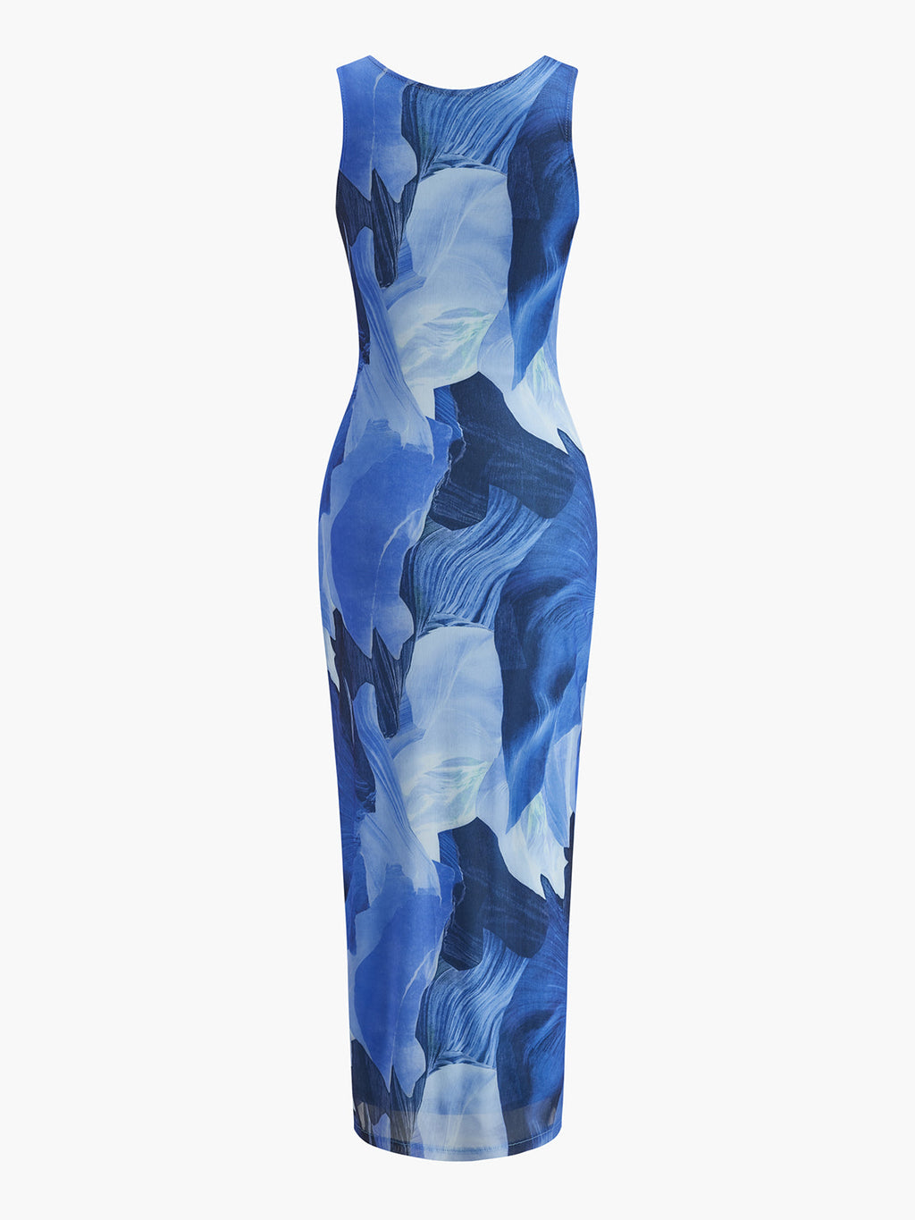 Sleeveless Floral Print Dress