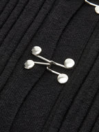 Hook Front Skinny Knit Top