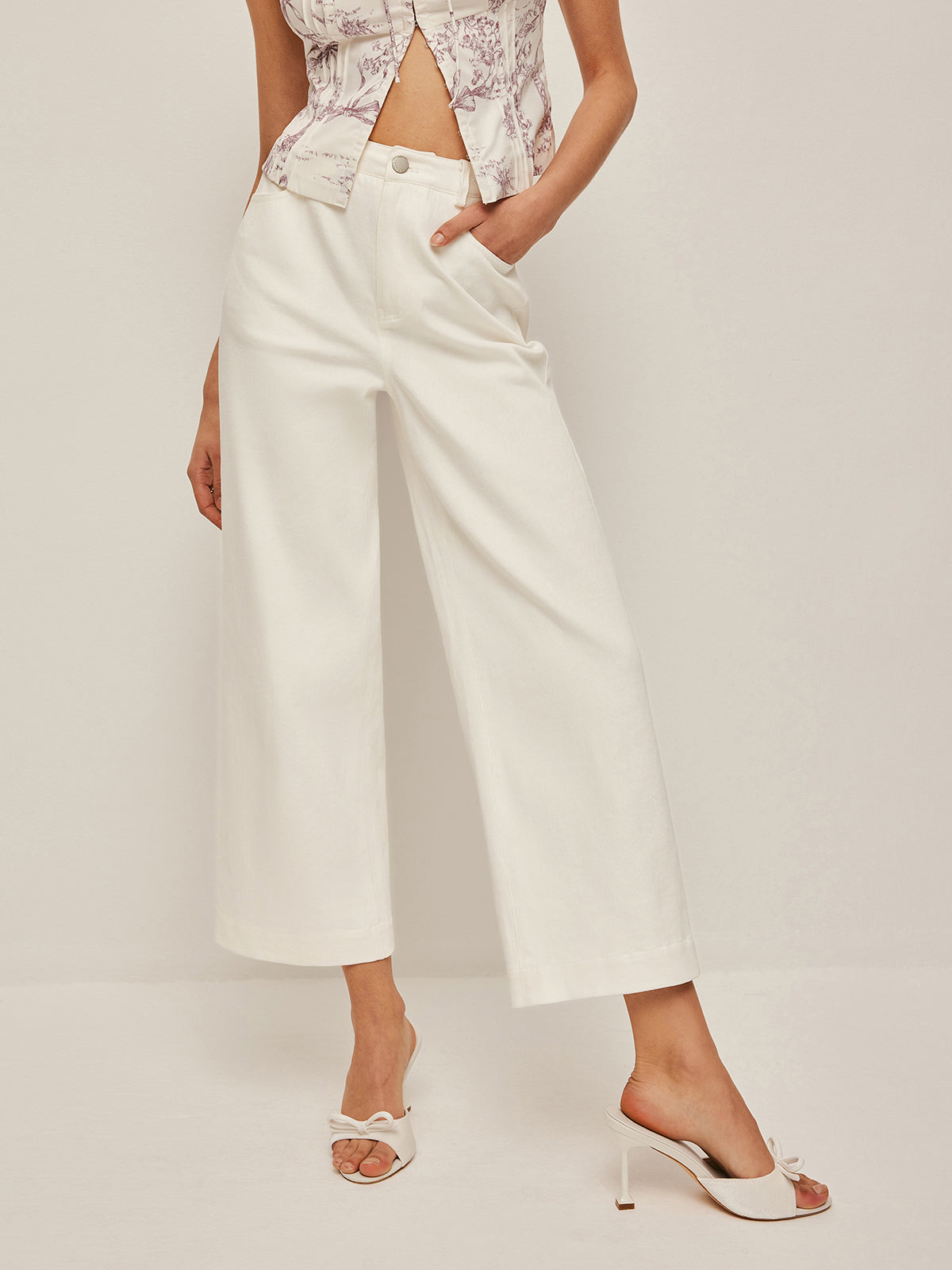 High-Waist Wide-Leg Jeans