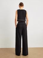 Cotton & Linen Pants Set With Pockets