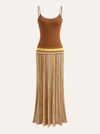 Striped Knit Cami Dress