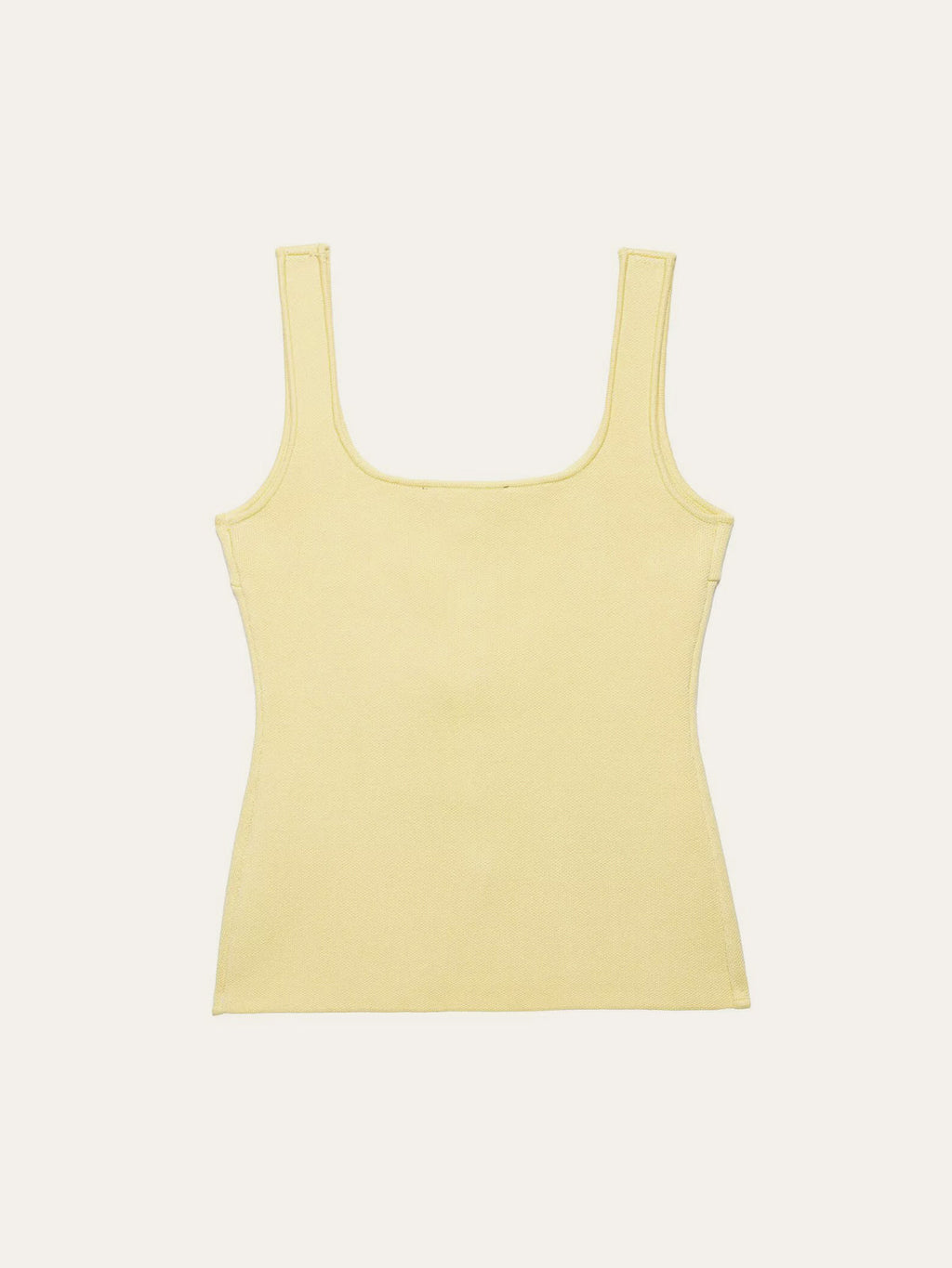 Curved Hem Ribbed Knit Vest