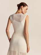 Ribbed Knit Sleeveless Top
