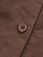 Pleated Button-Front Shirt Dress