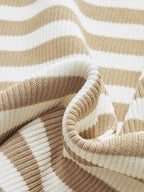 Striped Sleeveless Knit Vest