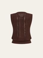 Button Front Sweater Vest