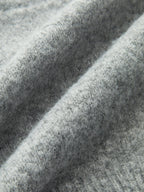 Metal Button Wool Blend Cardigan