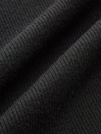 Bow Ribbed Flared Cuff Sweater