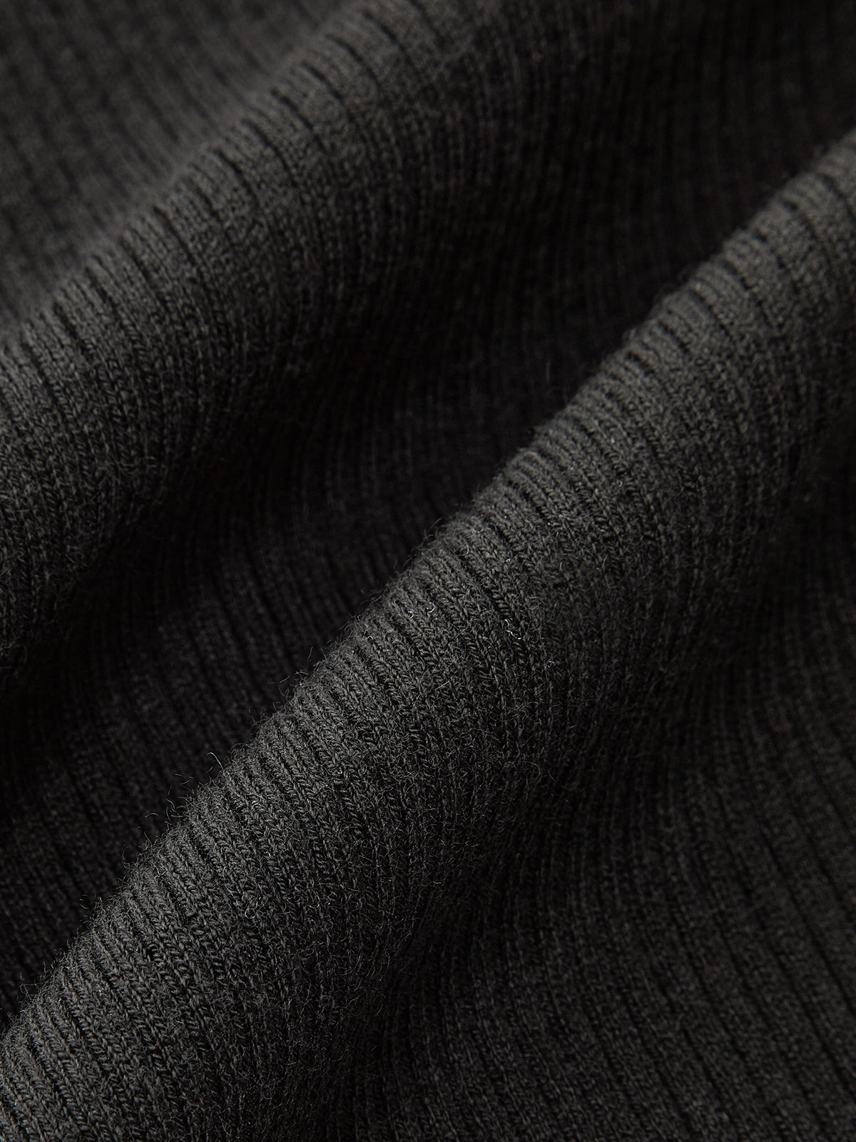 Contrast Collar Ribbed Knit Cardigan