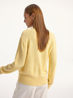 V-Neck Buttoned Knit Cardigan