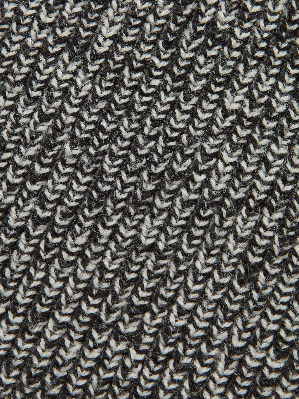 Checkered Wool Blend Polo Knit Top