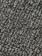 Checkered Wool Blend Polo Knit Top
