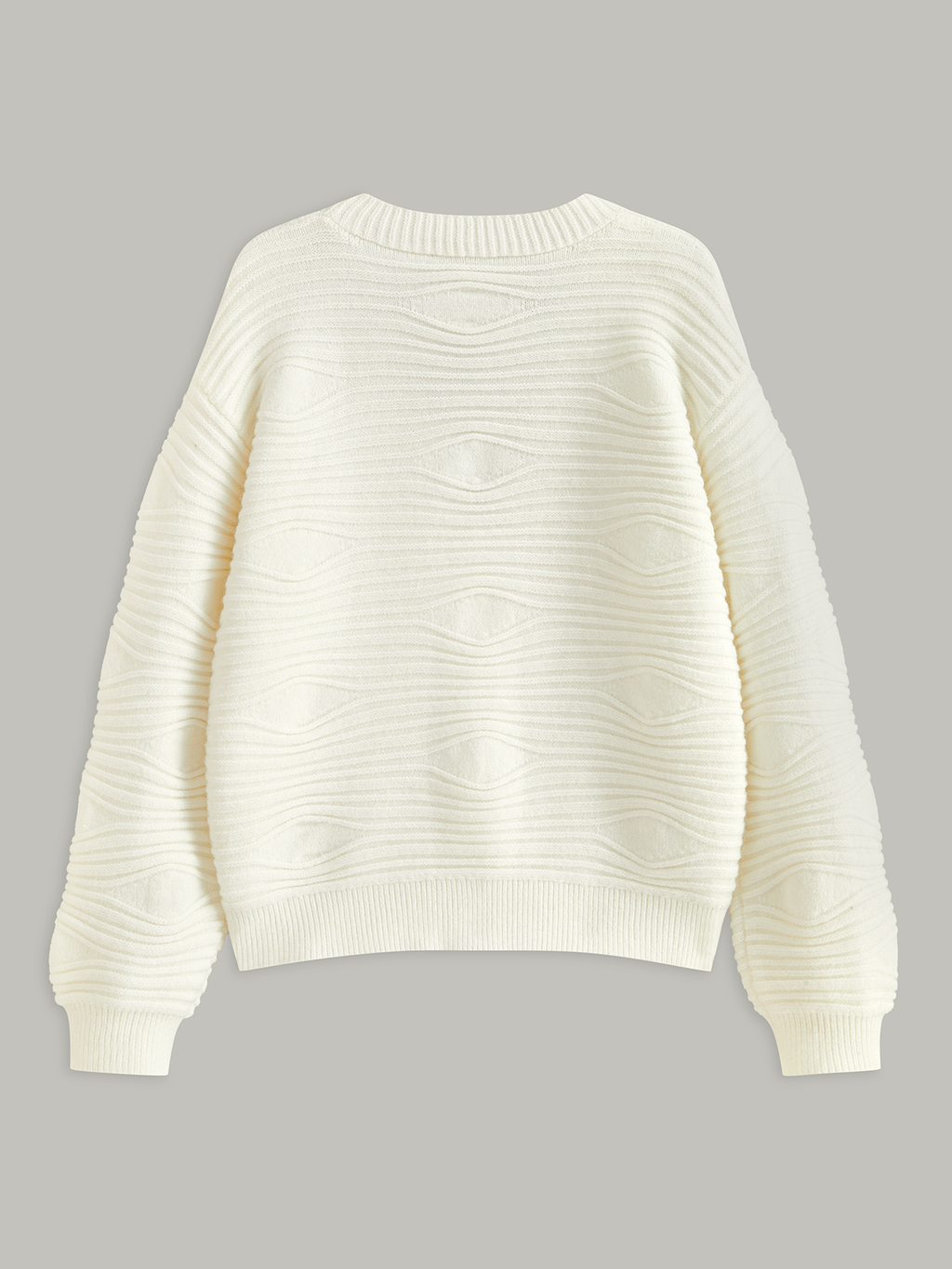 Metal Button Textured Knit Cardigan