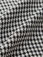 Houndstooth Belted Collar Vest