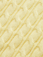 Cable Knit Short Sleeve Sweater