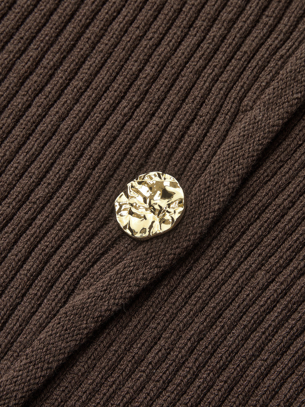 Stand Collar Asymmetric Button Cardigan