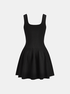 Rhinestone-Embellished Slim Fit Mini Dress