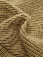 Collared Cut-Out Cross-Front Sweater