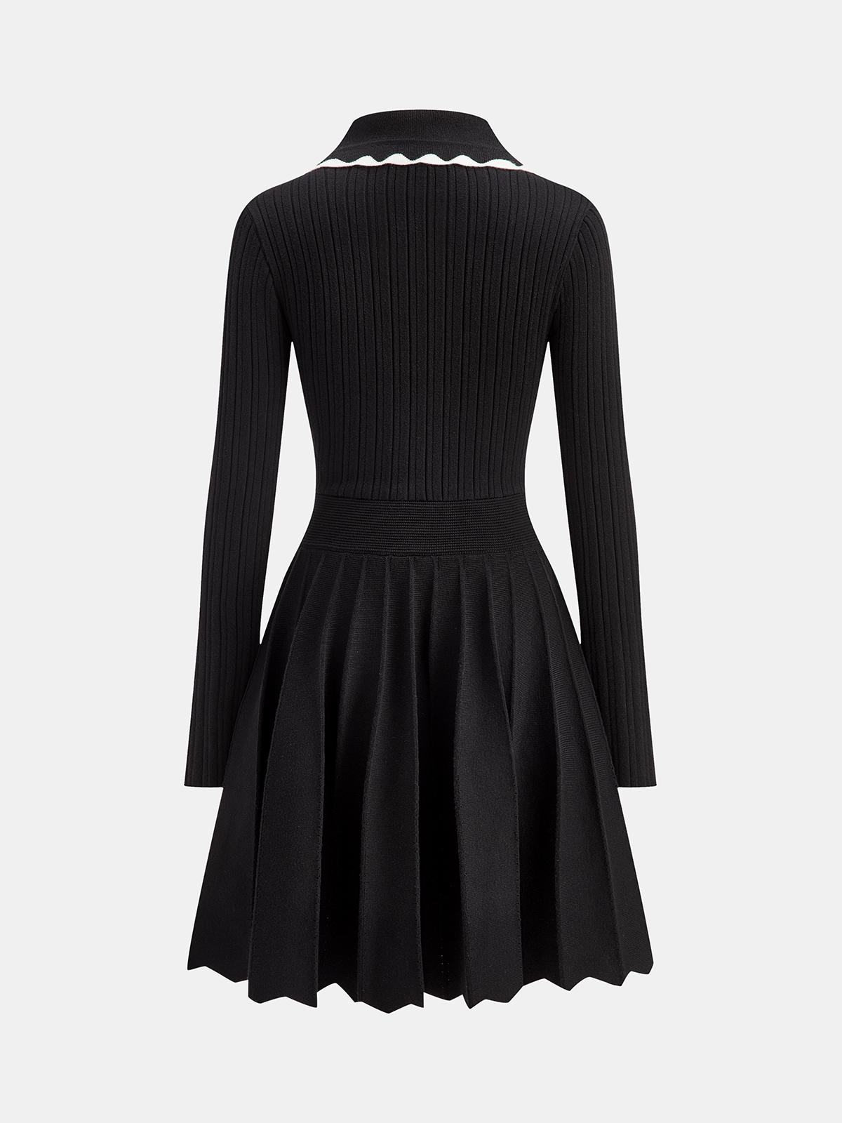 Ribbed Polo Dress