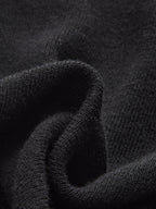 Contrast Trim Wool-Blend Knit Top