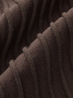 Textured Rib-Knit Mermaid Midi Skirt