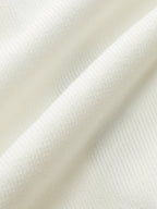 Metal Button Contrast Trim Knit Top