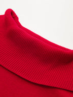 Turtleneck Sleeveless Knit Vest