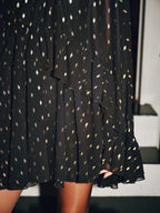 Foil Spot Print Cami Dress with Matching Cape