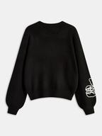 Floral Embroidery Wool-Blend Sweater
