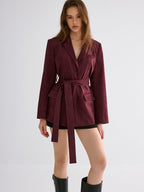 Minimal Belted Blazer