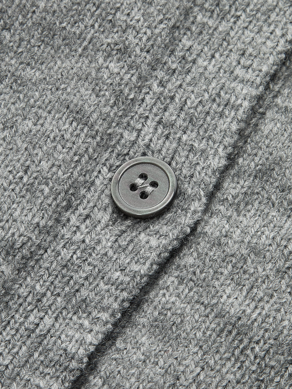 Lace Hem Collared Knit Cardigan