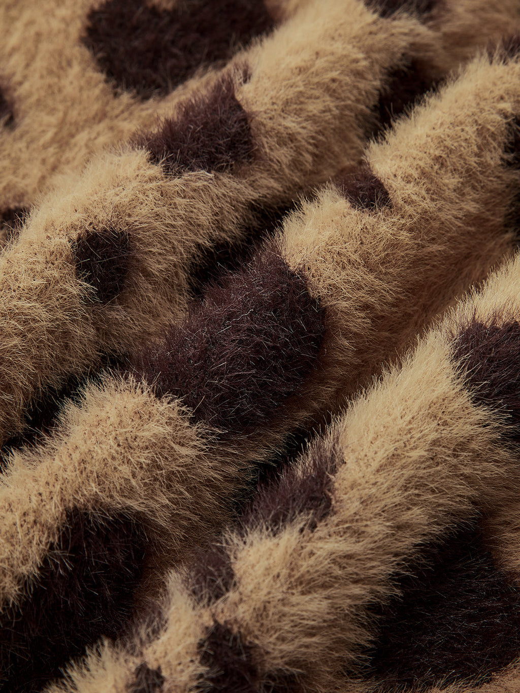 Leopard Print Fuzzy Knit Cardigan