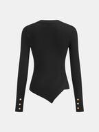 Asymmetric Ribbed Knit Top