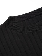 Knit Cap Sleeve Top and Midi Skirt Set