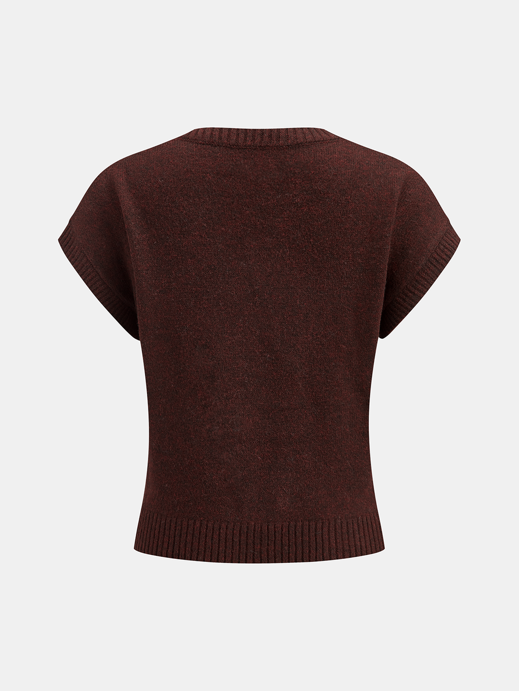 Argyle V-Neck Wool Blend Sweater Vest