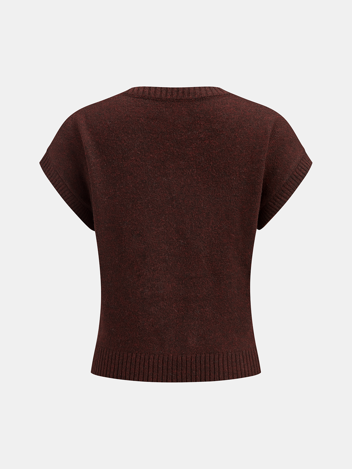 Argyle V-Neck Wool Blend Sweater Vest