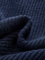 Metal Detail Mock Neck Puff Sleeve Sweater
