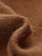 Cinched Waist Asymmetrical Turtleneck Sweater