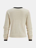 Textured Chevron Knit Pocketed Sweater Co-ords