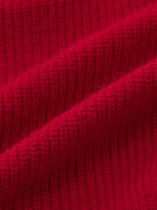One-Shoulder Rib-Knit Peplum Sweater