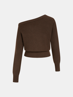 Off-Shoulder Knit Sweater